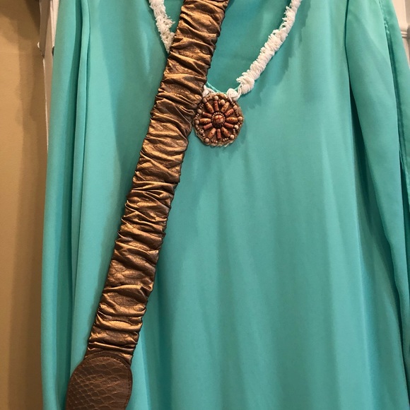 Turquoise dress - Picture 2 of 3